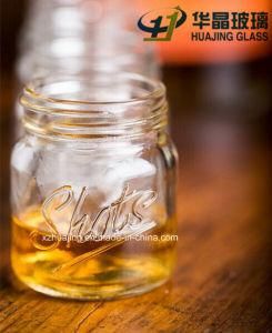 50ml Engraved Shots Cocktail Glass Mason Jar with Screw Cap