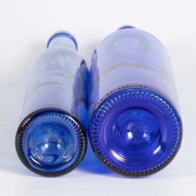 200ml 750ml Blue Ice Cream Glass Bottle for Vodak