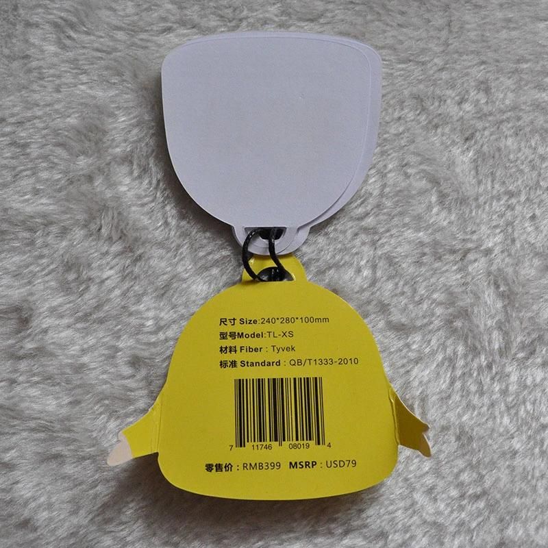 Wholesale Design Children′s Schoolbag Tag with Black Strings