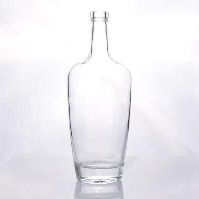 500ml Round Glass Bottle with Engraving for Vodka Bottle