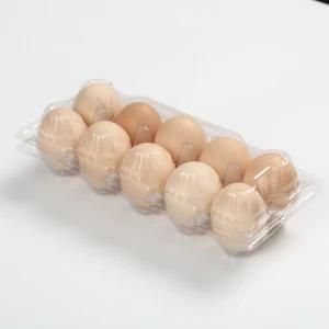 10 Holes Pet Plastic Blister Egg Tray for Sale