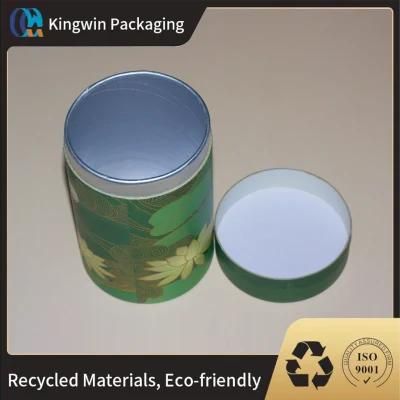 Custom Design Cardboard Storage Containers Coffee Tea Packaging with Sealed Aluminum Lid