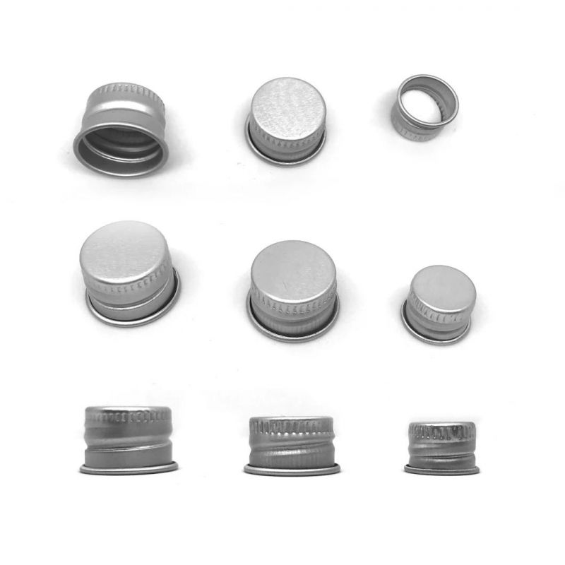 Free Samples 28mm Bottle Screw Caps Silver Aluminum Cap