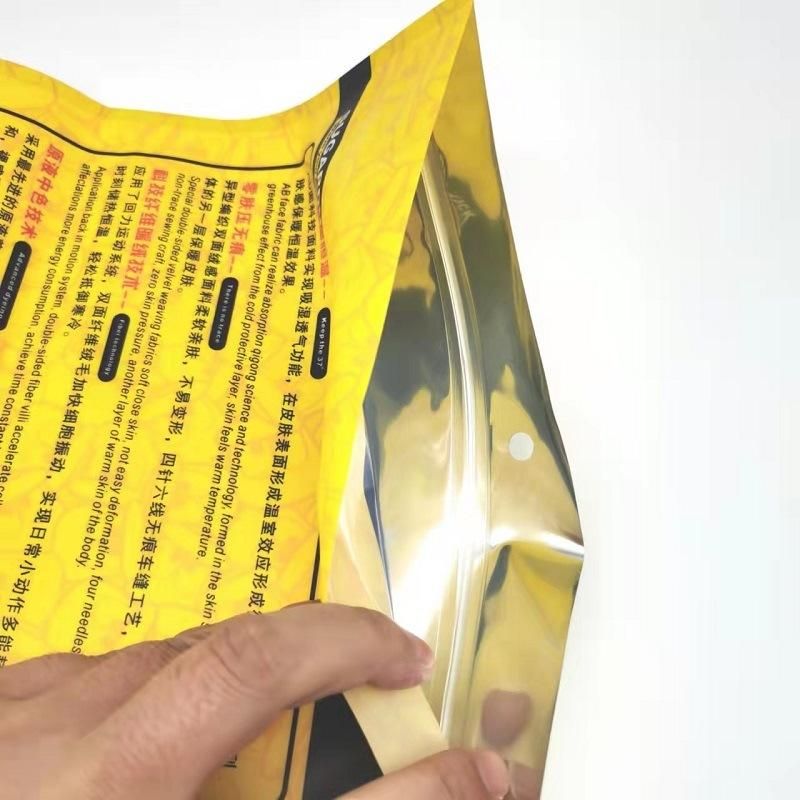 Customized Printed Zip Lock Mylar Foil Pouch Resealable 3.5g 7g 1lb Smell Proof Edible Plastic Bag