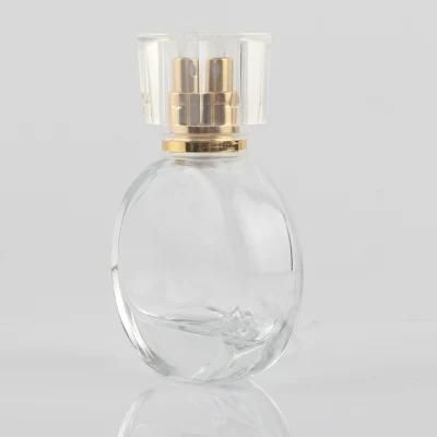 25ml Mini Clear Glass Spray Perfume Bottle Portable Travel Refillable Cosmetics Empty Bottle Aluminum Spray Head