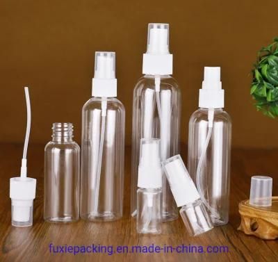 Pet Empty Clear Refillable Plastic Cleaning Perfume Mist Spray Bottles