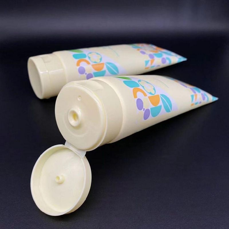 Wholesale120ml Custom Design Empty Cosmetics PE Plastic Tube Hair Extension Packaging Containers Tubes