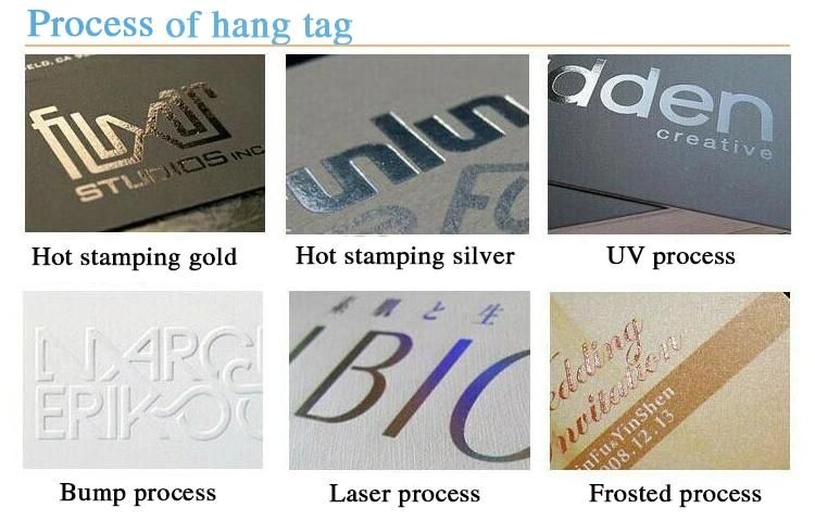 Printing Paper Hang Tag for Children Garment Label