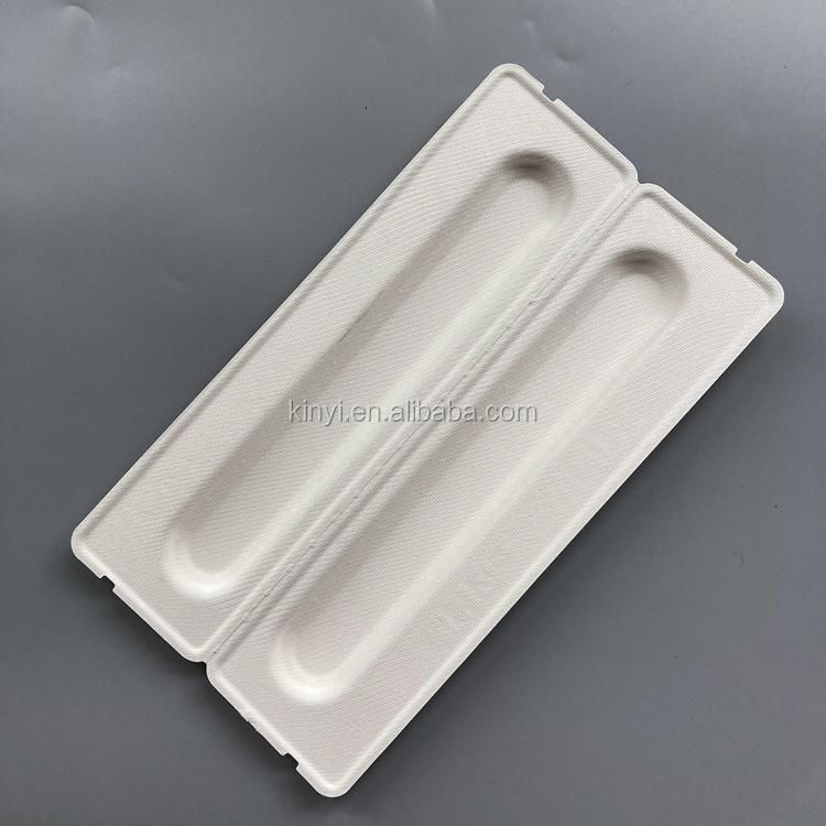 Biodegradable Pulp Paper Molded Custom Toothbrush Packaging Box