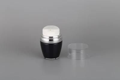 30g Hot Seller Glossy Glod Sliver Airless Acrylic Plastic Cosmetic Jars for Travel