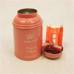 Metal Round Tea Tin Can