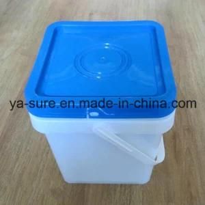 Hot Sale Food Grade Square Plastic Pail for Ice Cream 5L