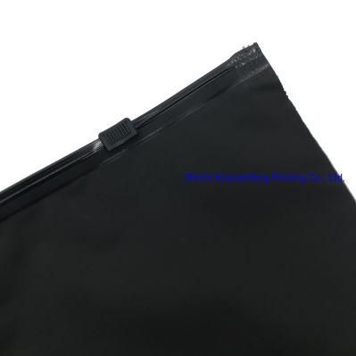 Poly Bag Black Matt Packaging Bags with Zipper 30*40cm in Stock