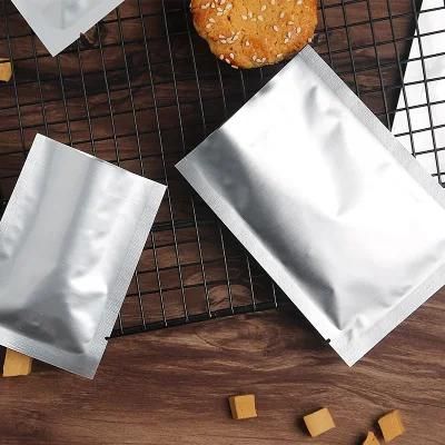 Wholesale Smell Proof Zip Lock Silver Aluminium Foil Bag Stand up Pouch for Coffee/Nuts/Candy