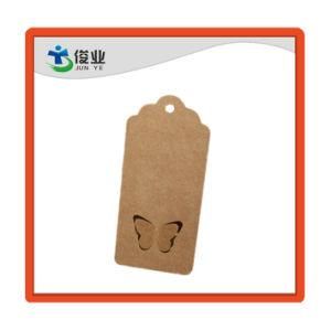 Custom Kraft Paper Hang Tag with Butterfly Shape