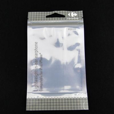 Top Quality Plastic Aluminum Foil Bag with Zipper for Earphone
