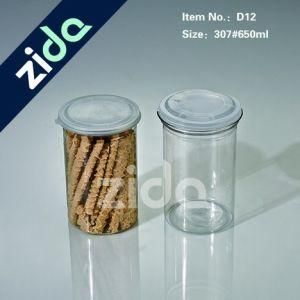 Hot Sale 500ml Pet Plastic Jar with Aluminum Screw Cap