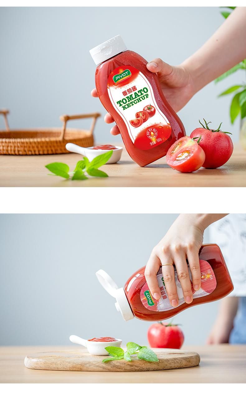 650ml Pet Plastic Squeeze Bottles for Packing Salad Sauce, Steak Sauce Fish Sauce