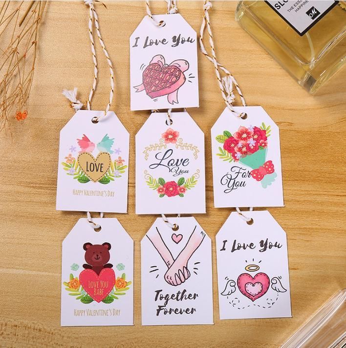 Christmas Valentine Gift Artical Promotion Wholesale Supply Paper Hang Tag