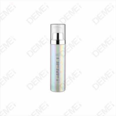 Demei Win-Pack 40ml 50ml 100ml 120ml Holographic Glass Lotion Bottle with Silver Pump