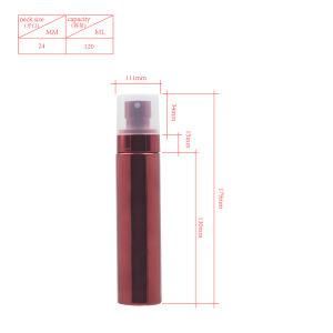 120ml Plastic Packaging Pet Glossy Electroplating Skincare Toner Bottle Sprayer