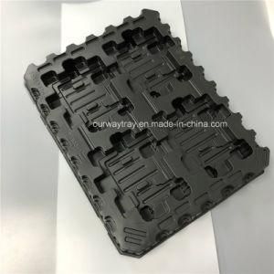 Plastic Black Electronic Parts Packing Tray