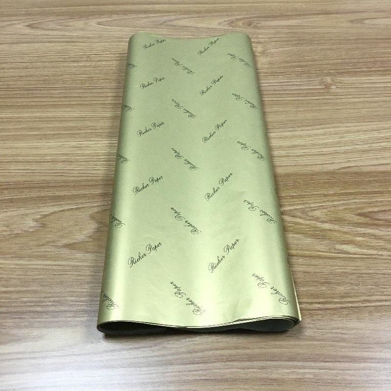 Gold Printing Wrapping Paper with Custom Logo