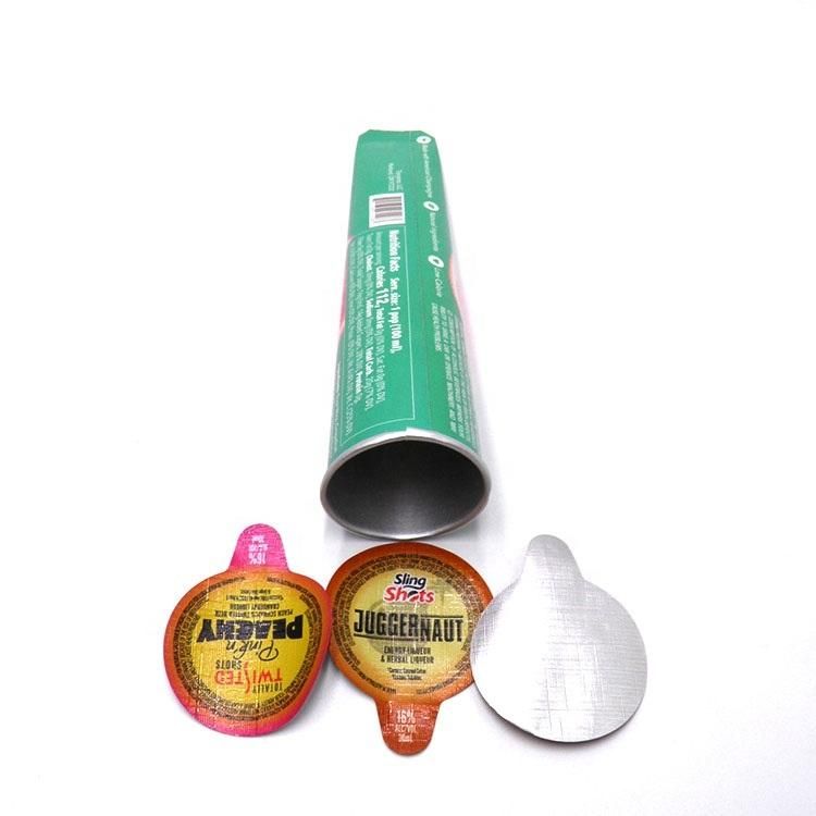 Customized Design Disposable Aluminium Foil Alcohol Prevent Ice Cream Paper Popsicle Squeeze Calippo Tube Packaging Cone