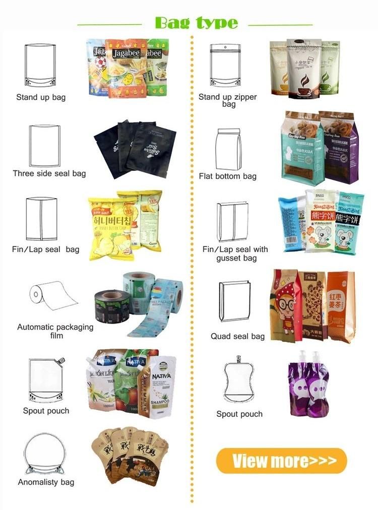 Food Grade Printed Stand up BOPP/Pet/Aluminum Foil Powder Packaging Bag Plastic Mylar Doypack