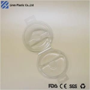 Custom Cosmetic Plastic Blister Packaging Box with Hang Hole for Display