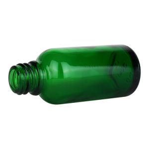 Empty Cosmetic Bottles 50ml Green Glass Essential Oil Bottles with Dropper or Plastic Cap