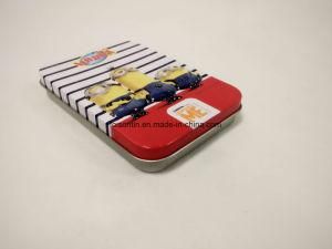 Cute Rectangular Tin Game Card Packaging Box for Kids