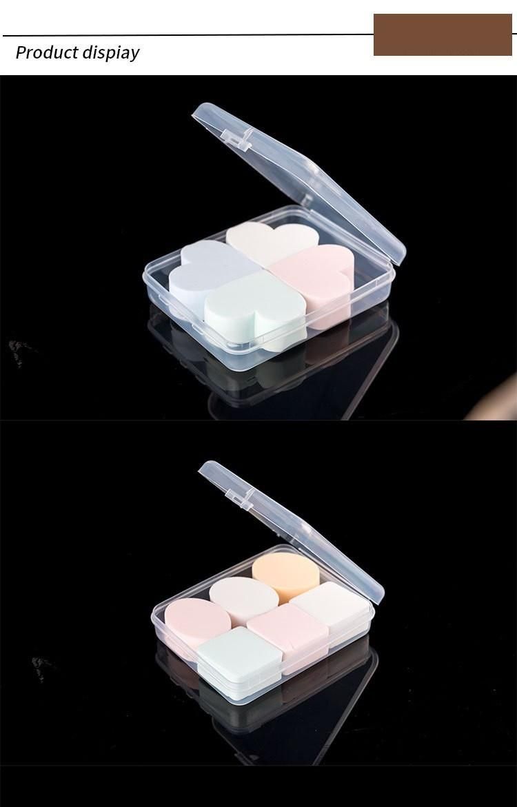 Custom Dust-Proof 100% Recycled Plastic Storage Facial Clean Puff Box Packing