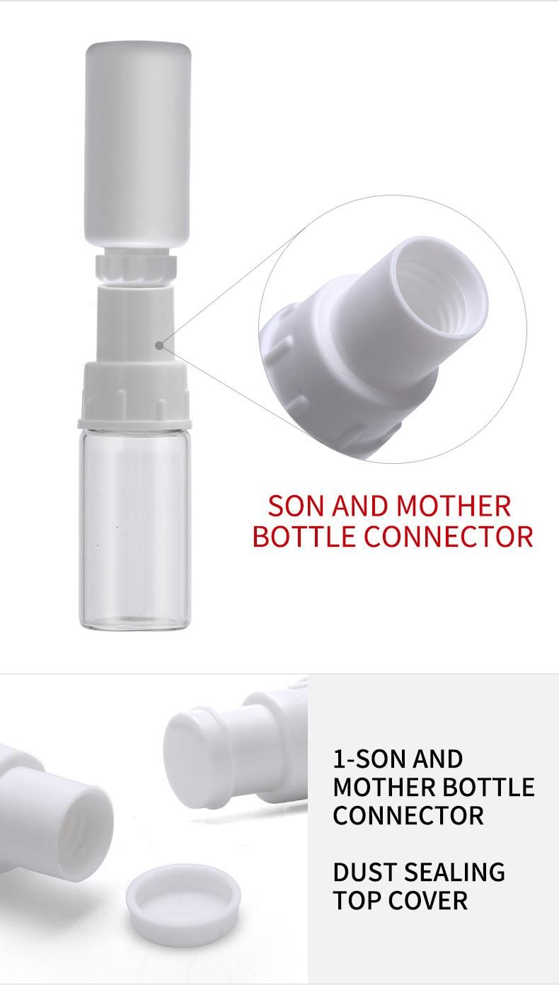 Cosmetics Spot Mother and Child Water Powder Screw-Top Glass Freeze-Dried Powder Bottle
