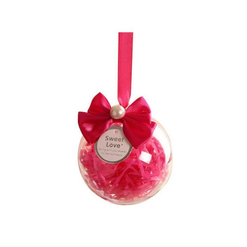 Openable Hanging Hollow Christmas Ornament Clear Plastic Ball