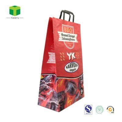 5kg Kraft Paper Charcoal Bags Barbecue Coal Paper Bag Charcoal