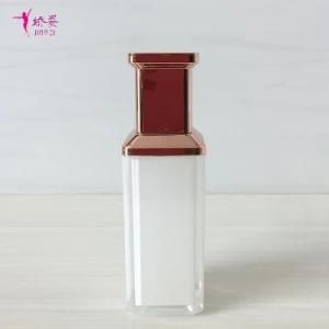 30ml White Color Square Acrylic Lotion Bottle for Skin Care Packaging