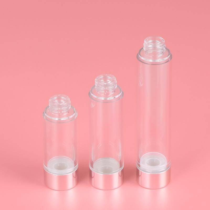 15ml 20ml 30ml Latest Design Empty Clear Transparent Vacuum Bottle for Serum Skin Care Products