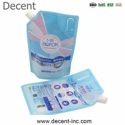 New Design Detergent Liquid Packing Bag with Spout and Handle with 0.5L, 1L, 2L, 3L