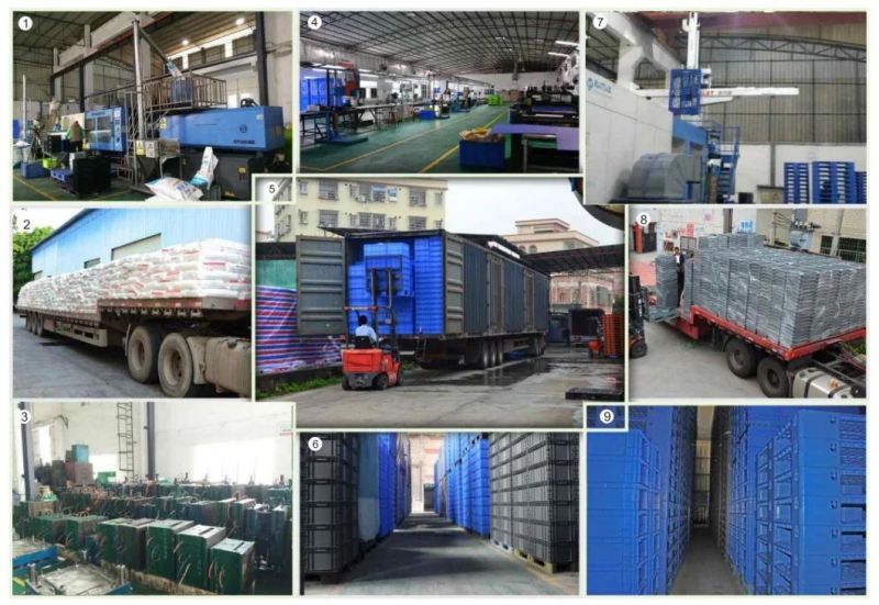 EU4628 EU Standard Plastic Turnover Box/Crate Industrial Plastic Turnover Logistics Box for Storage