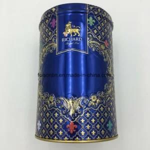 OEM Special Mirror Effect Round Tin Box for Famous Tea Packaging