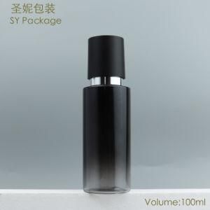 100ml Plastic Black Color Serum Bottle for Man Care