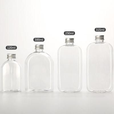 &#160; Factory Price 120ml 250ml 300ml 315ml Water Plastic Bottle Pet with Metal Cap for Coconut Milk