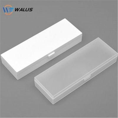 Customized Stationery Pen Box Solid Color Transparent PP PVC PS Pet PETG Plastic Pencil Case