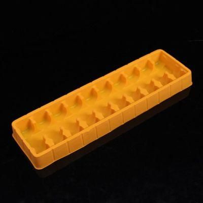 Custom Flocking Medical Plastic Blister Packaging Insert Tray for Vial