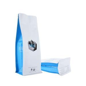 White Matte Printing 250g 500g Coffee Packaging Bag with Logo Printed Zipper Bean Packaging Coffee Bag