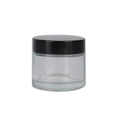 Clear Glass Cream Jar Face Cream Lotion Box Empty Mask Bottle Cosmetic Glass Bottle
