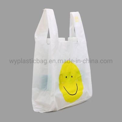Eco-Friendly PE Plastic Vest Style Bag Recyclable Polyethylene