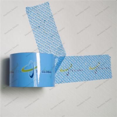 50mm Tamper Evident Security Carton Sealing Tape Tamper Evident Tape