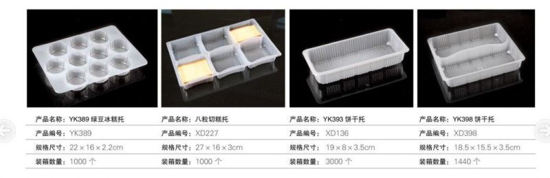 Transparent cheap plastic tray hot selling biscuit tray PET plastic tray wholesale